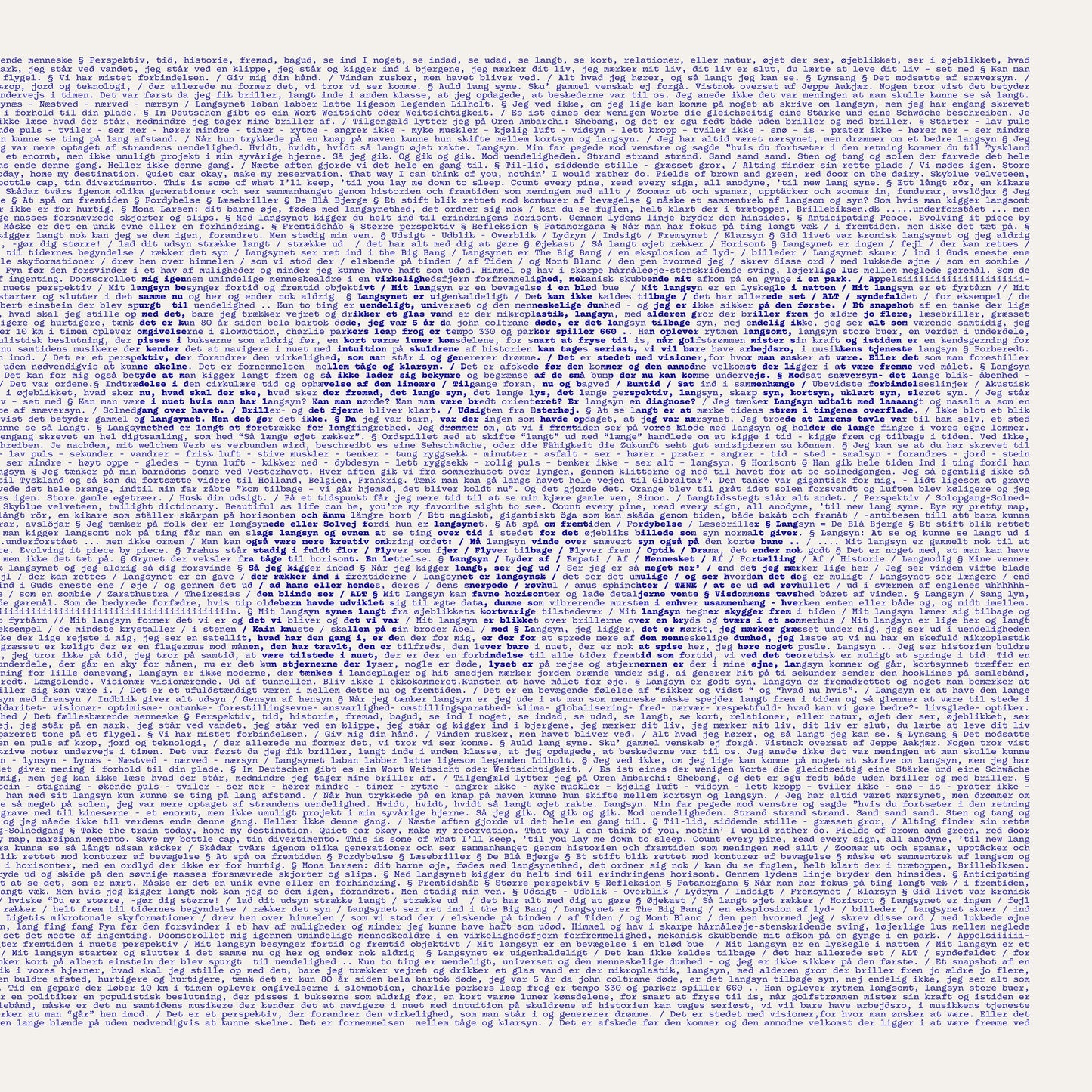 Tak For Dit Brev: Langsyn